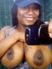 Black woman nude private sexual selfies.